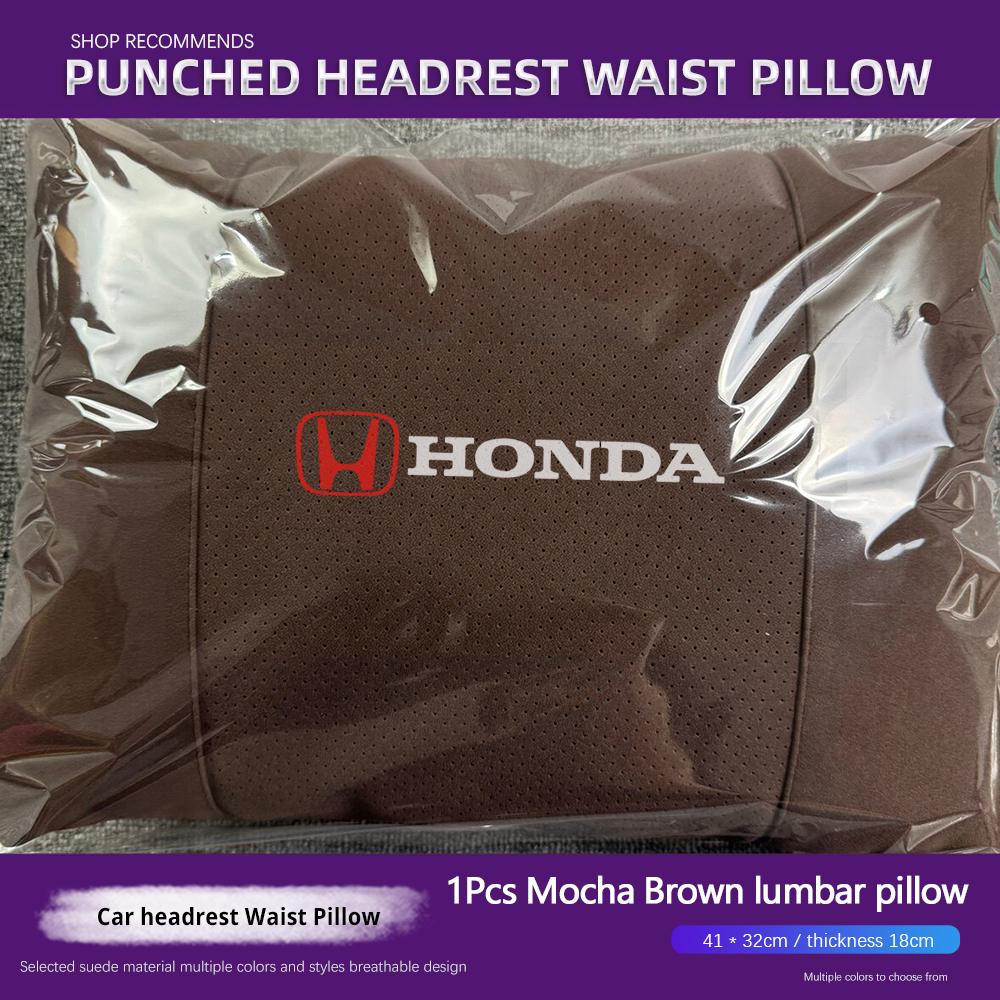 APO1 Honda Universal Car Headrest Neck Pillow Lumbar Support For Civic Accord Crosstour Spirior Odyssey Avancier UR-V Sienna Elysion