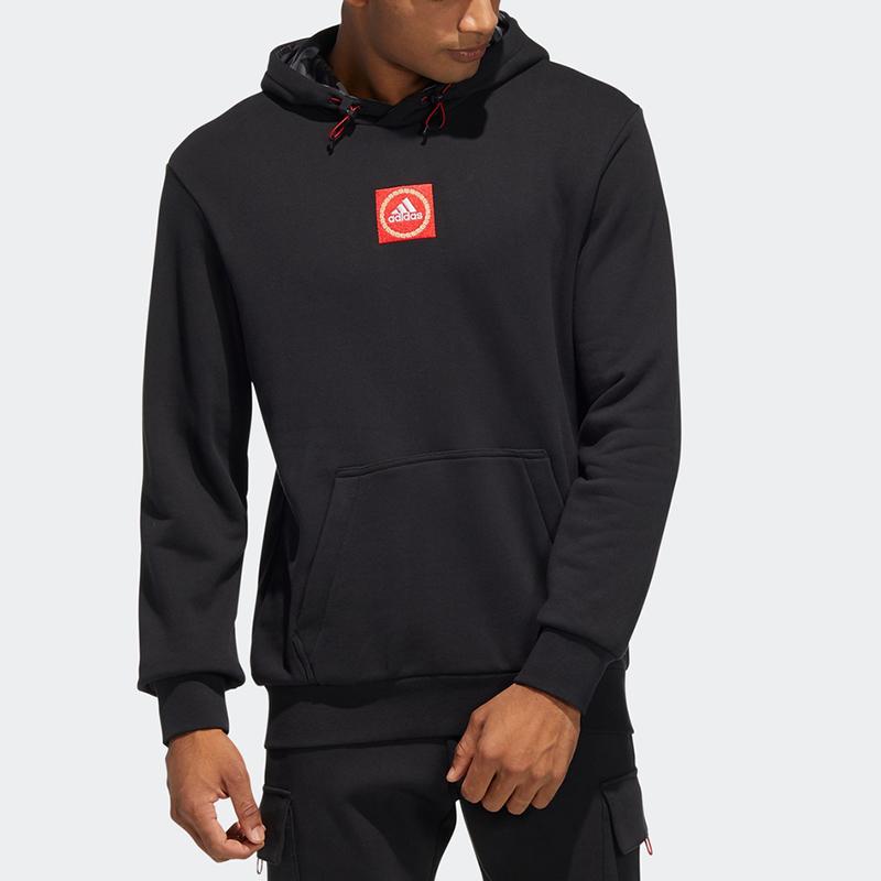adidas Cny Gfx Tiger Year Limited с вышивкой, спортивная толстовка с капюшоном, мужские топы, черные HC0273
