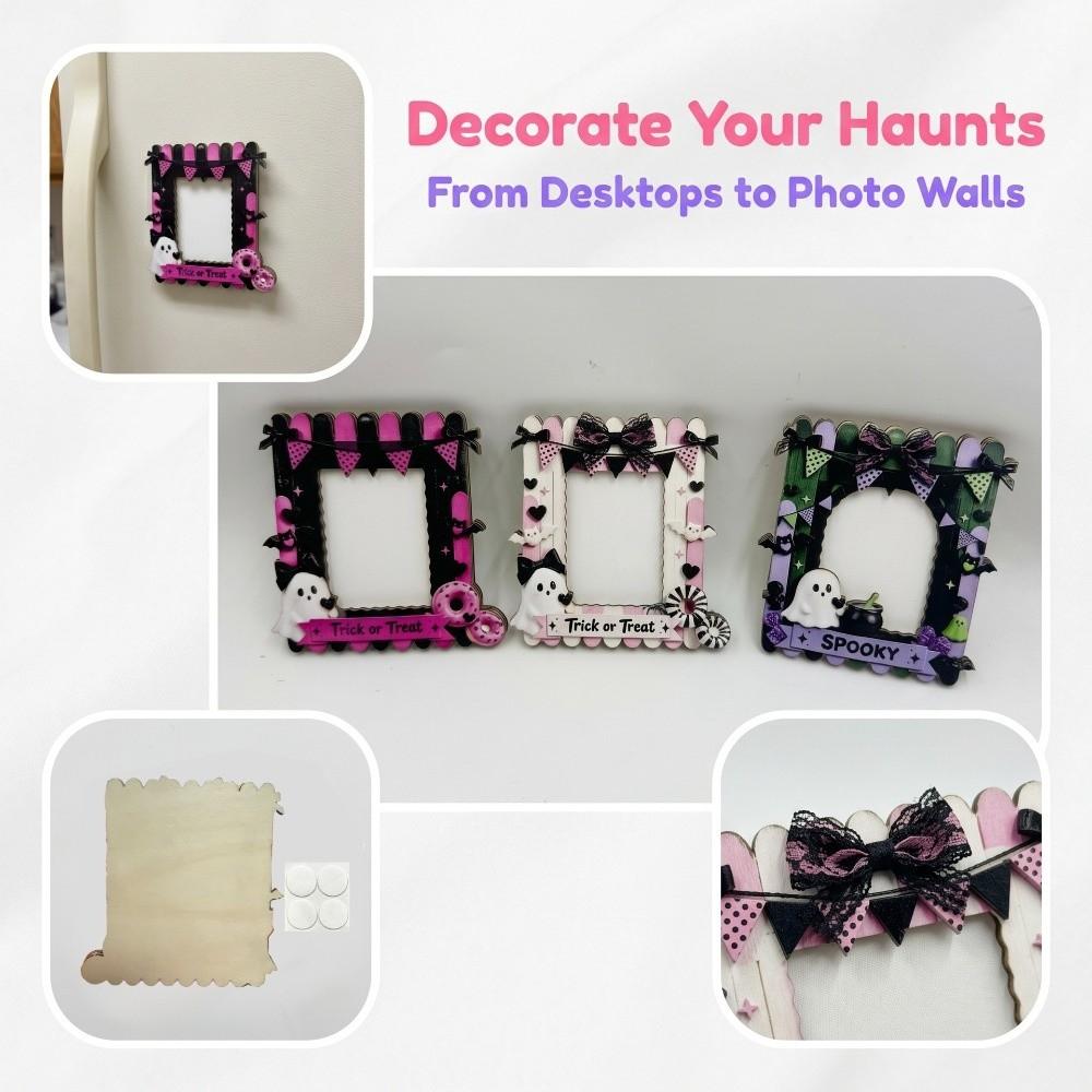 Pumpkin Picture Frame Ornaments Ghost Photo Display Holders Halloween Photo Frame Living Room