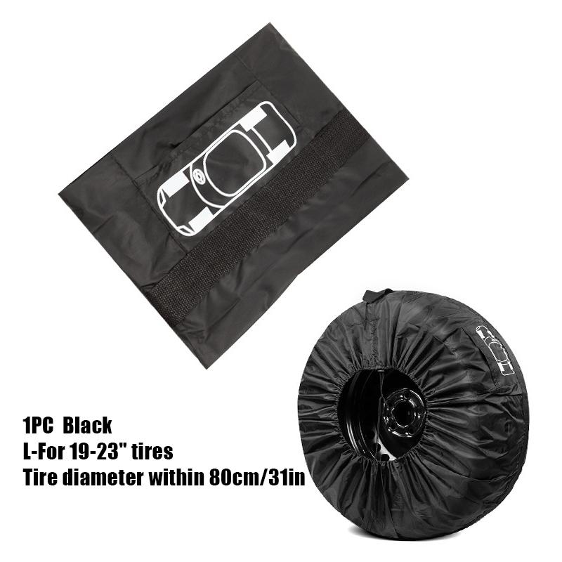 4 шт. Универсальный чехол для запасного колеса автомобиля Полиэстер Водонепроницаемый Прочный Сумки для хранения шин Защита колеса транспортного средства Аксессуары для шин