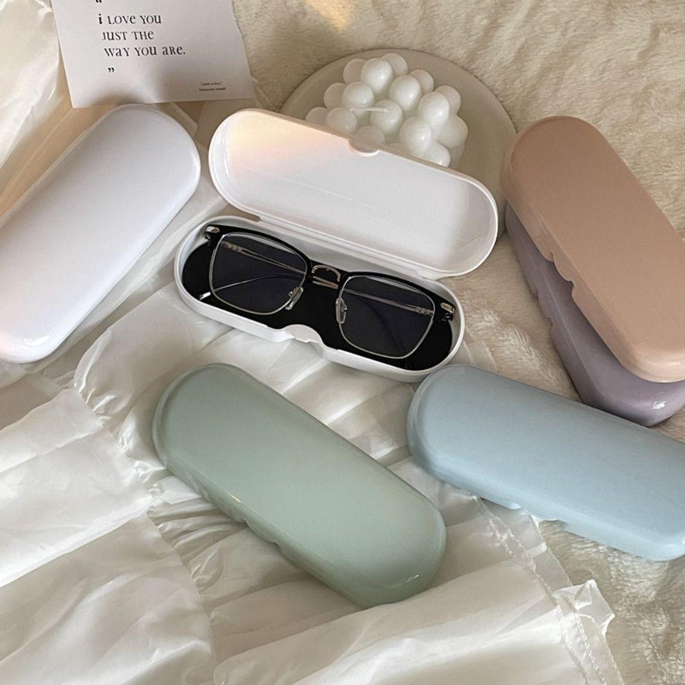 Solid Color Eyewear Bag Wear-resistant Glasses Box Portable Spectacle Case