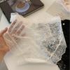 Цветочная Тень 2.0 Японские Сатиновые Кружевные Трусики с Высокой Талией