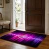 Floor Mat Soft Flannel Rug Non-Slip Absorbent Mat for Bathroom Bedroom Home Decor Smoke Waves Rays Light Abstract