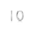 Серьги-кольца Ania Haie Smooth Huggy Mini Hoop с застежкой-щелчком, серебро 925 пробы E035-14