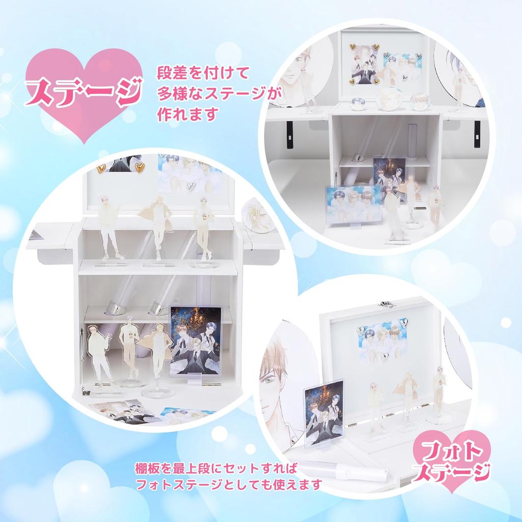 Хранилище товаров Киёхара Не требуется сборка портативное хранилище дисплей коллекция может коллекционная карточка фигурка в [Oshikatsu Box] требуется, кейс, ящик, кейс, полка,