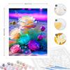 RUOPOTY DIY краска по номерам для взрослых, наборы красочных цветов роз, акриловая легкая картина по номерам, пляжный пейзаж, креативное хобби