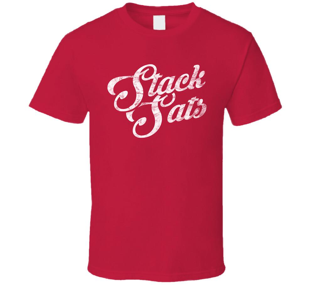 Stack Sats Bitcoin Worn Look T Shirt Mens Womens Tees Top
