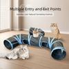Extended Pet Play Tunnel Three-Way Cat Hiding Cave Funny Cat Hideaway  Playtime