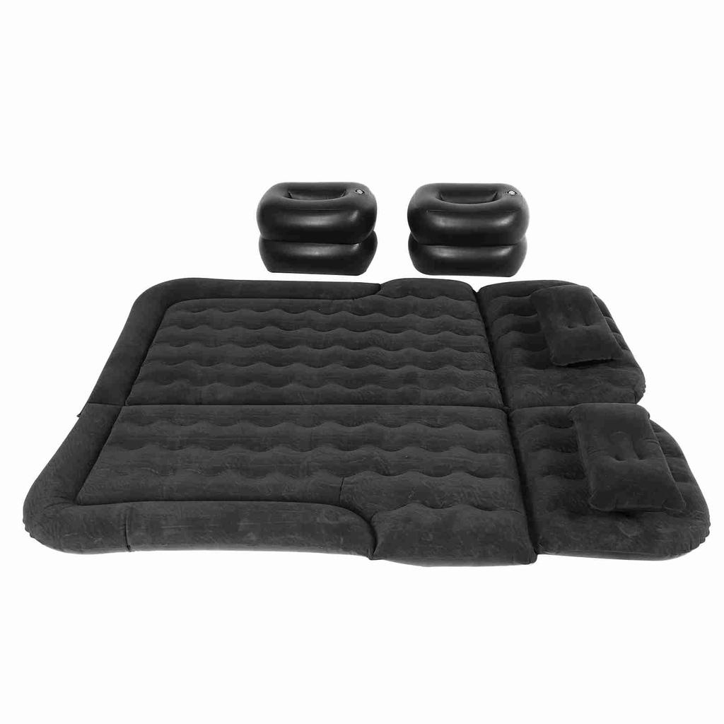 Car Air Mattress Vehicle Inflatable Thickened Travel Bed Sleeping Pad Camping AccessoryBlack
