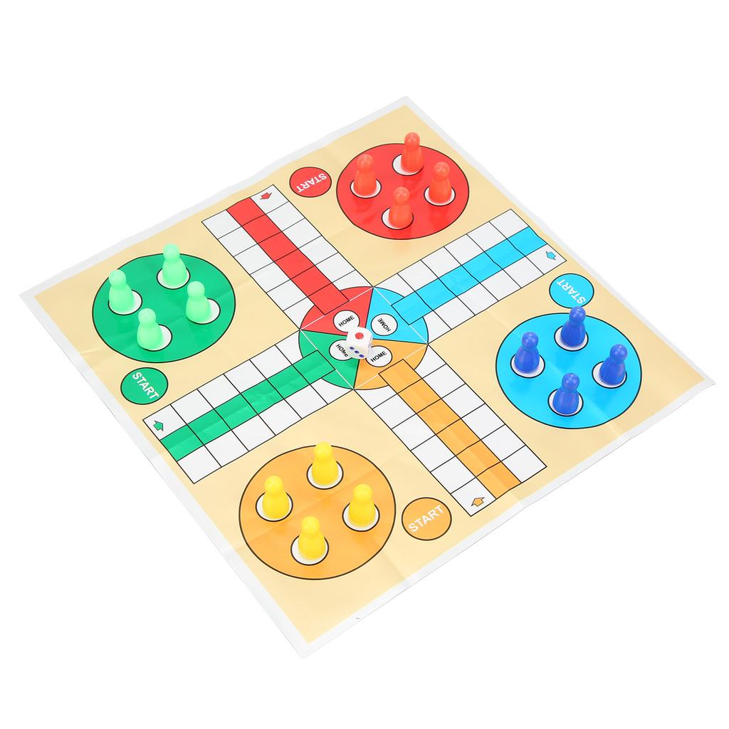 Children Fun Board Game Chess Set Plastic Portable Wear Resistance Chessboard Game Toy for Party Type 3