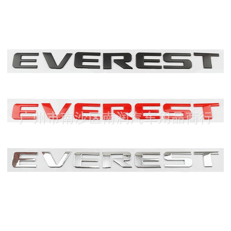 Suitable for road shaker EVEREST hood logo, letter sticker, car logo, word sticker, English sticker