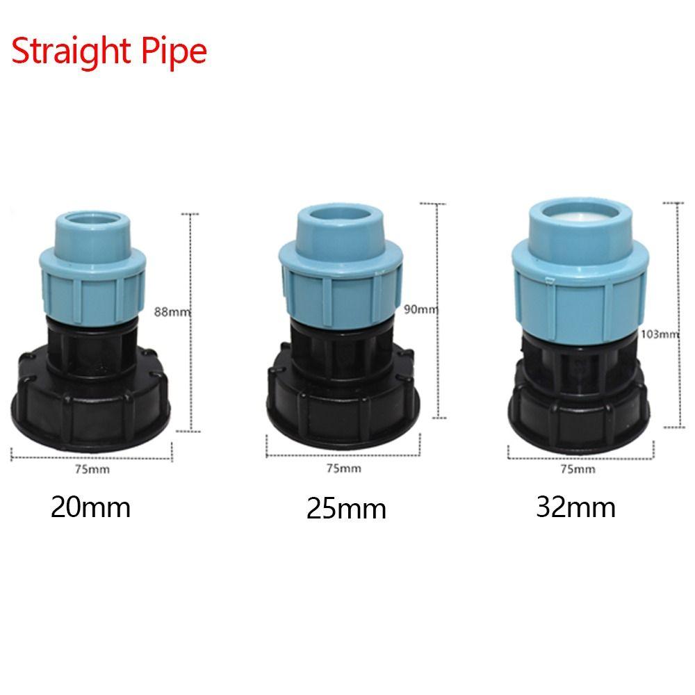 Plastic Straight Tee Water Fittings Connector Tank Adapter Outlet Hose