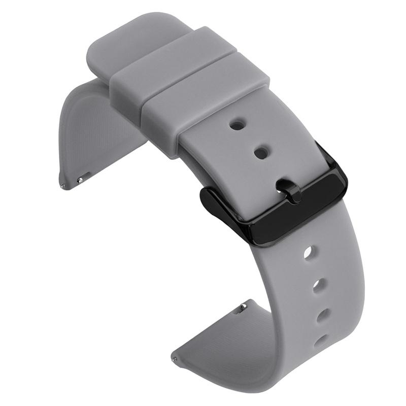 Silicone Watchband Strap Quick Release Band 12mm 14mm 16mm 18mm 19mm 20mm 21mm 22mm 24mm Universal Wristband Belt Accessories