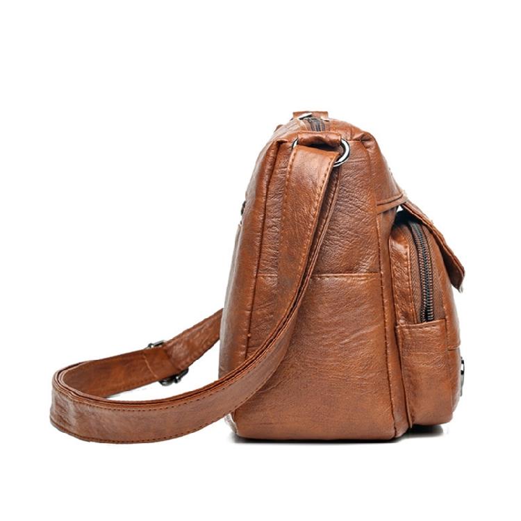 Сумка на плечо с винтажным шармом Практичная и модная сумка для работы или школы