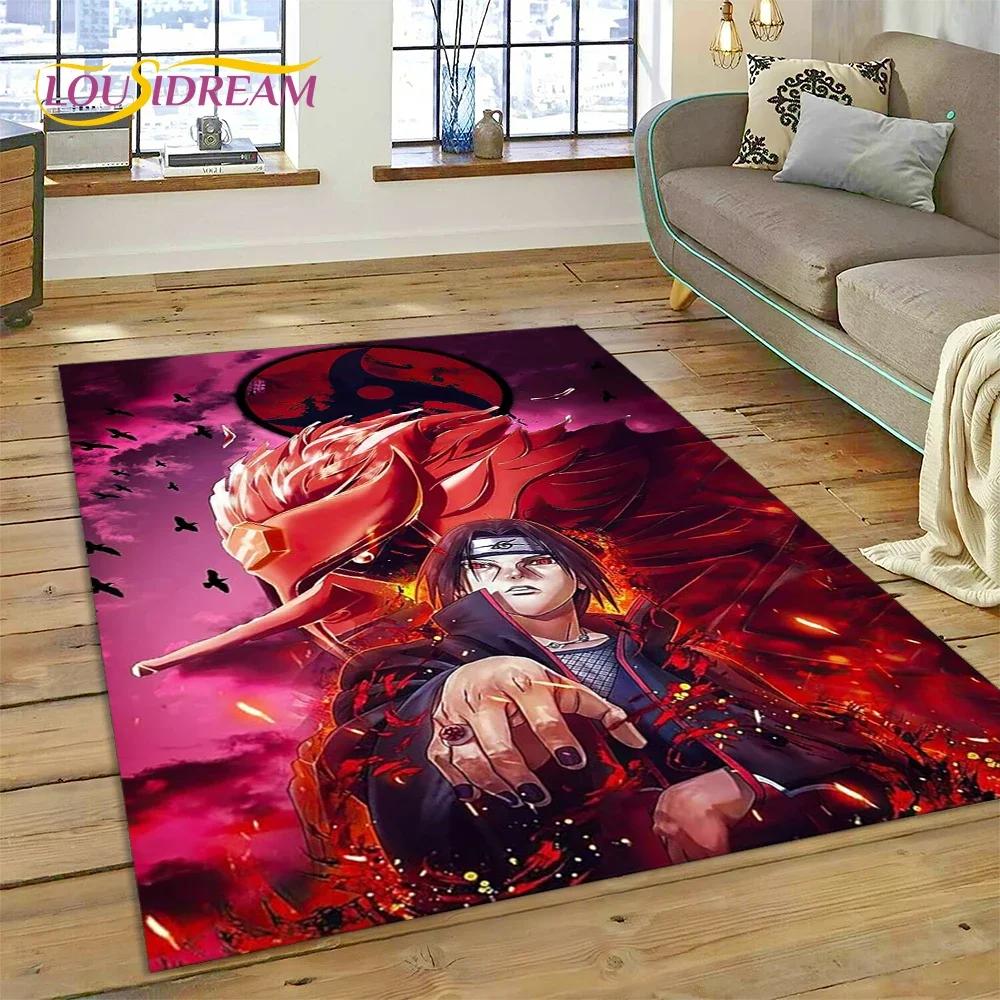Cartoon 3D I-Itachi Japan Anime Carpet Rug for Living Room Bedroom Home Sofa Decoration,Kids Play Area Rug Non-slip Floor Mat