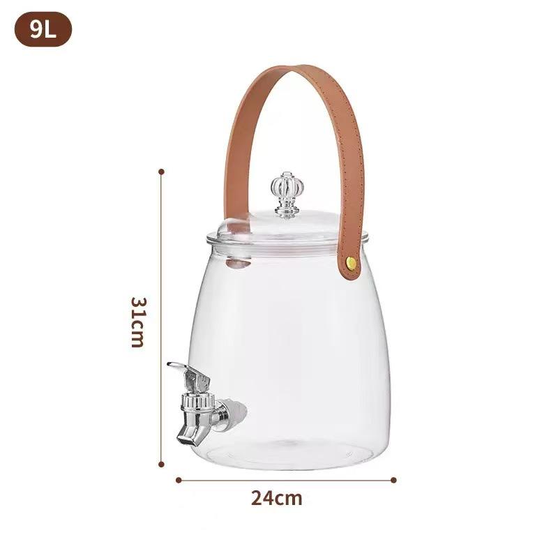 Бытовой чайник для холодной воды большой емкости с краном для замачивания сока, чая или вина