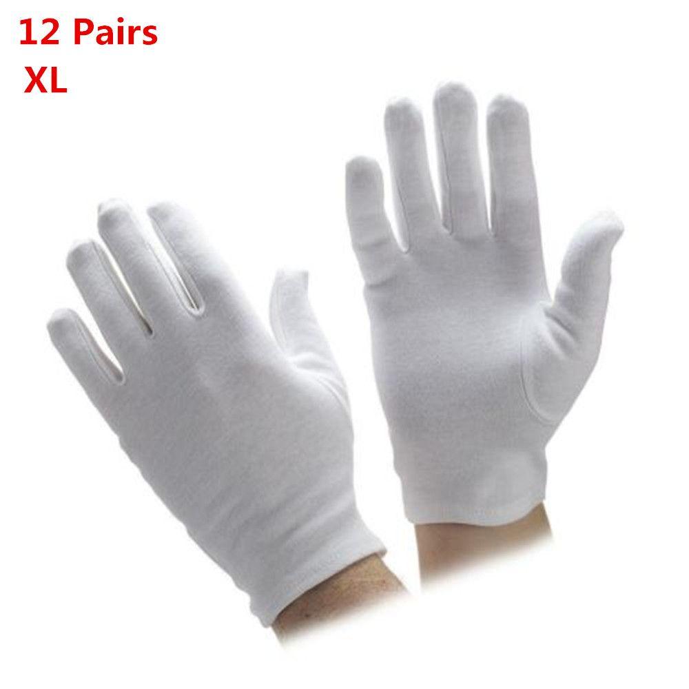Men Women Moisturising Comfortable Beauty Magician Etiquette Gloves Work White Gloves 100% Cotton