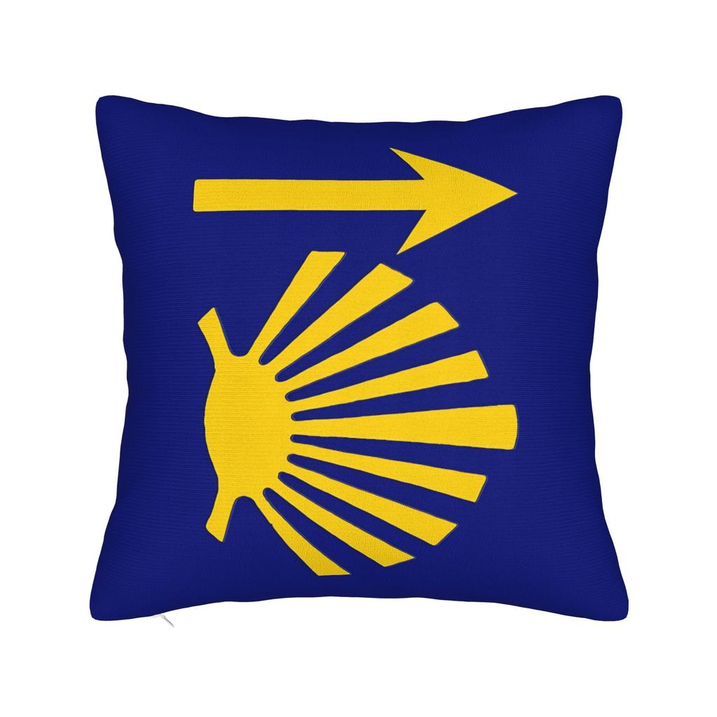 Camino De Santiago Square Pillowcases Polyester Car Shells The Way Movie Cushion Cover Cool Decor Pillow Cover 45*45