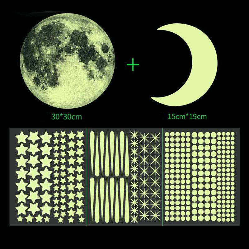Luminous Dots Wall Stickers Fluorescent Home Children's Room Wall DIY Self-adhesive Decorative Glow In The Dark Stickers