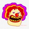 Clowns On Transparent Evil Clown Iron On Heat Transfer Printing Vinyl Patches Sticker for Clothes DIY Appliques Washable Patches