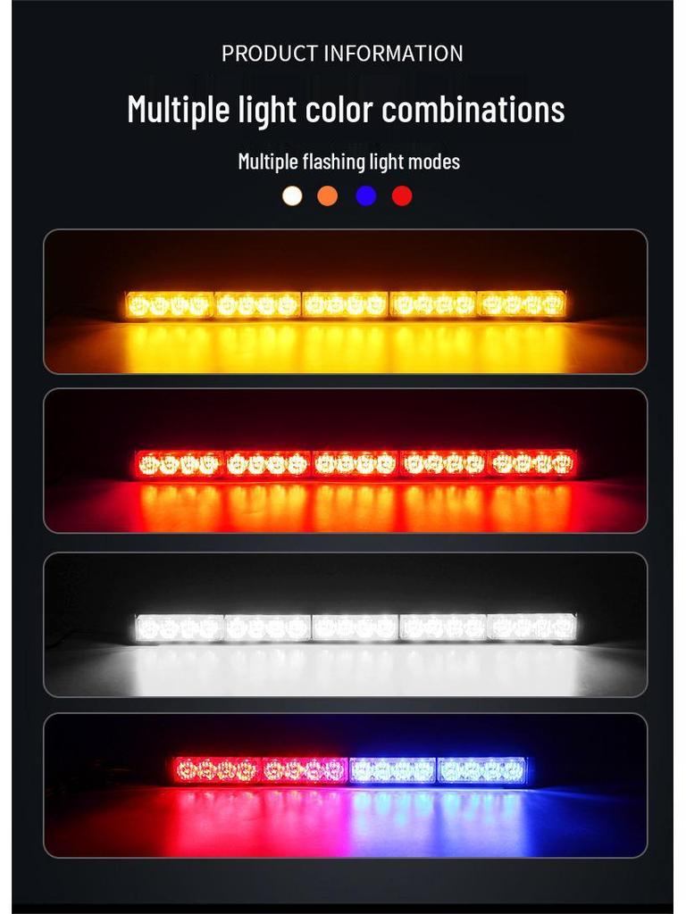 LED Strobe Warning Light Bar for Truck Roofs and Emergency Vehicles