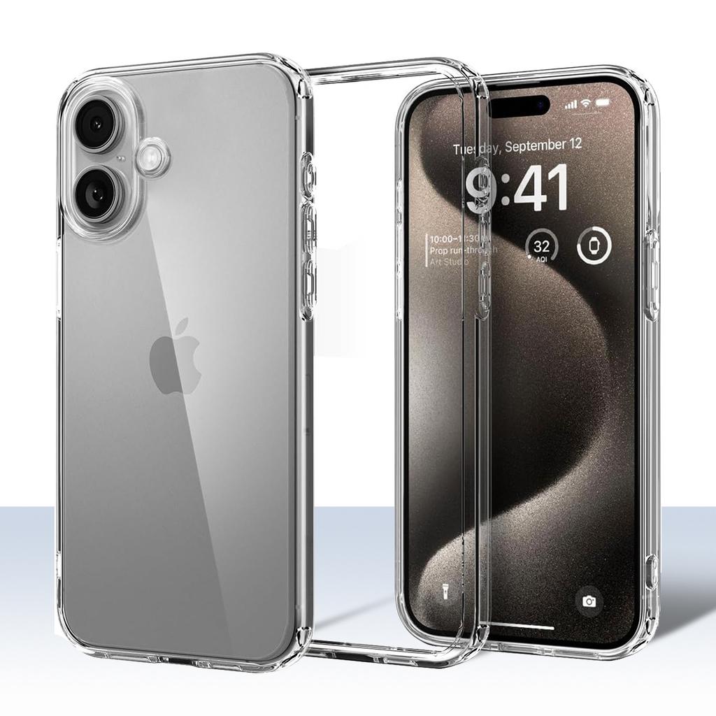 Прозрачный резиновый гелевый силиконовый чехол из ТПУ для iPhone 16 15 14 Plus 13 12 Mini 11 Pro X XR XS Max Мягкий прозрачный кристальный чехол Capa