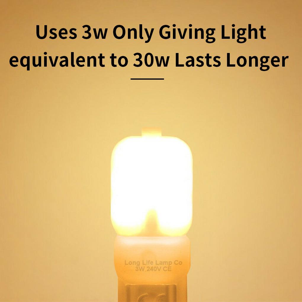 Светодиодная лампа G9 LED Лампа Crystal Cream Белый Корпус Лампа 240 В 3 Вт 3000 К Лампа