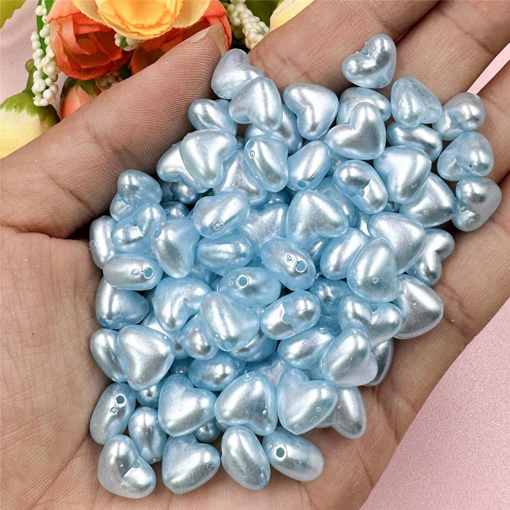 Товары для вечеринок своими руками изготовление украшений с отверстием 10,1*8,8 мм сияющее светло-персиковое сердце 100 шт. красочные креативные акриловые бусины ручной работы