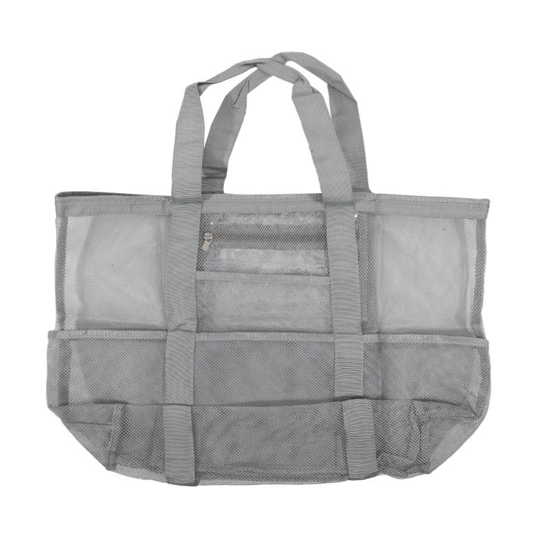 Пляжные сумки для женщин, летние, для путешествий, сетчатая сумка-тоут с большим внутренним карманом, песозащитная, плетеная, на плечо, ручная сумка