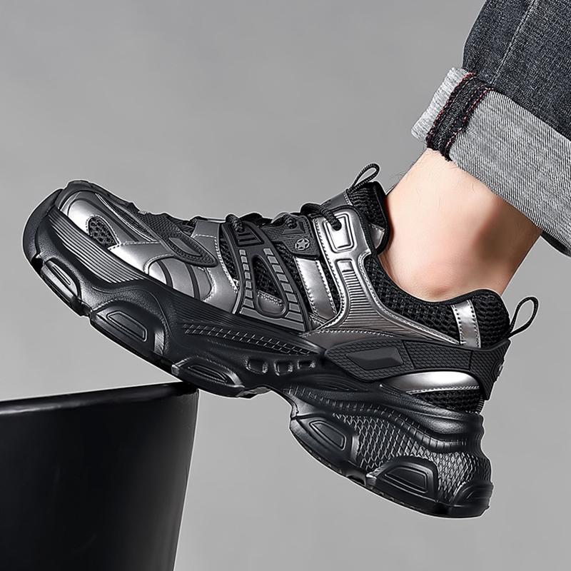 Мужские спортивные кроссовки для бега 2025 года, осенние кроссовки для активного отдыха, новые повседневные кроссовки для пап, мужские дышащие повседневные кроссовки с низким верхом 39-44
