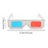 10Pcs Cyan Movie Game Glasses 3D TV Cardboard Paper Glasses Universal 3D Glasses