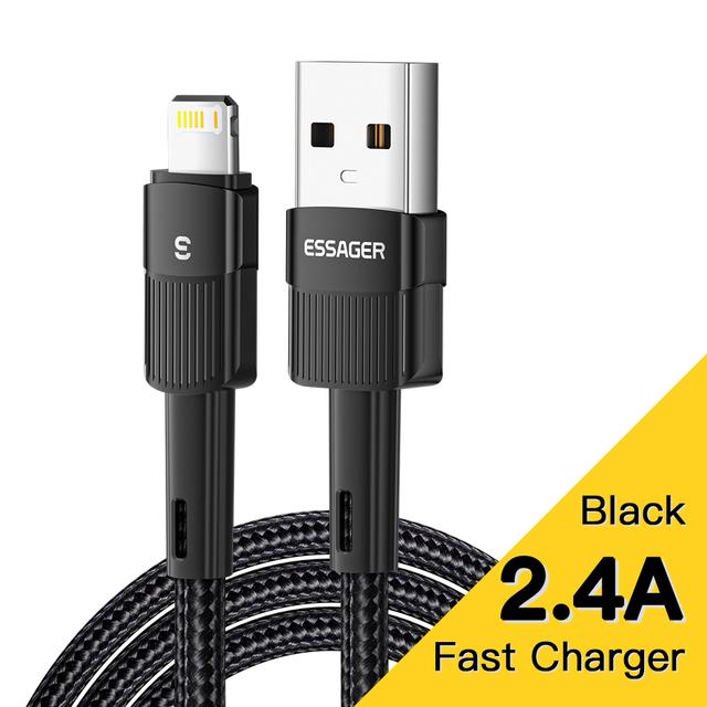 Essager USB-кабель для iPhone 14 13 12 11 Pro Xs Max X Xr 8 7 6, зарядное устройство для линии передачи данных с быстрой зарядкой для iPad, провод для мобильного телефона