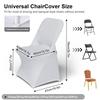 Stretch Spandex Folding Chair Covers Washable Fabric for Wedding Party Holiday Celebration and Special Events Multi Pack