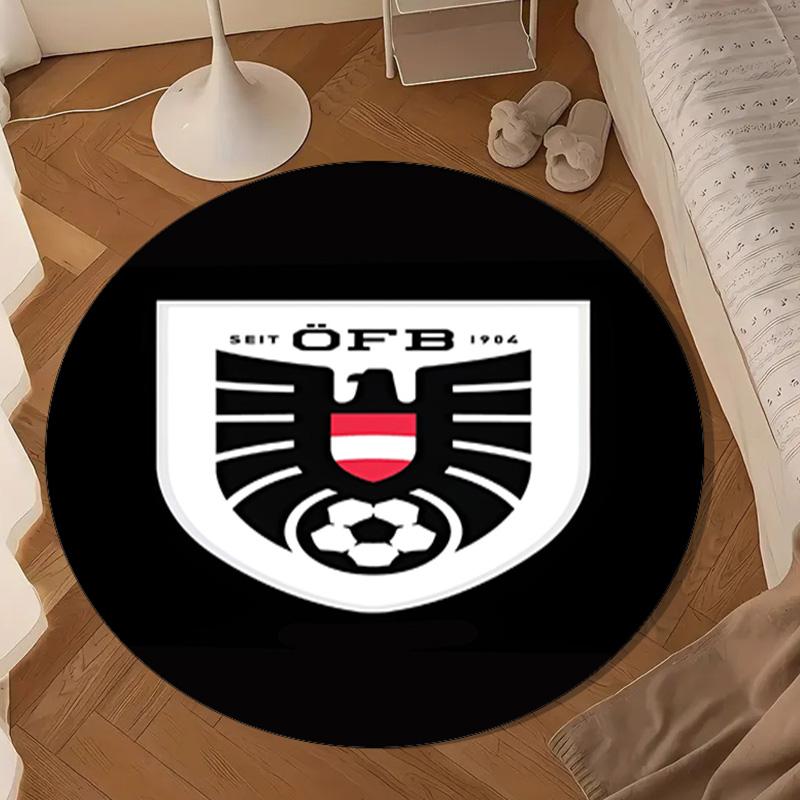 Austria Football Emblem Round mat Home Decor, Chair rug For livingroom,Bedroom, doormat home decor Birthday Gift Christmas Gifts