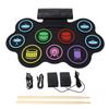 9 Pads Electronic Drum Set Educational Rechargeable Built In Speaker Headphone Bluetooth USB MIDI