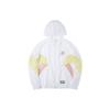 Li Ning Sports Fashion Series Loose Sports Long Sleeve Jacket Women Jacket White AFDQ264-2
