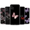 Clear Case For Samsung Galaxy A52 A12 A51 A32 A21s A71 A32 A22 50 A70 A31 A72 5G Phone Cover Beauty Pink Butterfly