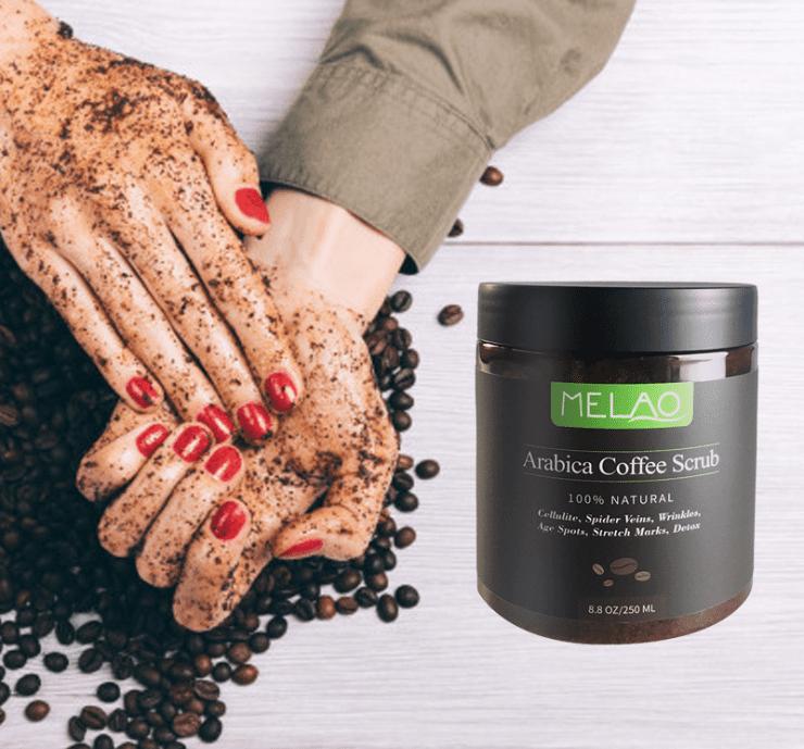 Натуральный скраб для тела, кофейный скраб, уменьшает растяжки, удаляет омертвевшую кожу, скраб для сладкой кожи, глубоко очищает