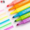 Morning Light Fluorescent Marker Pens, 6/3 Colors, Water-Based Single-Head for Journals and Art (AHMV7602)