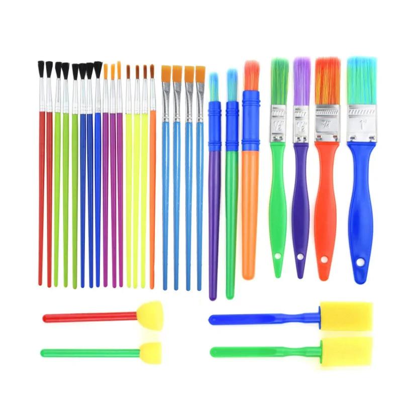 Painting Sponge Brush Set Children Drawing Toys EVA Stamp Art Rubbings Graffiti Roller Tools Early Education DIY Puzzle Toy TMZ