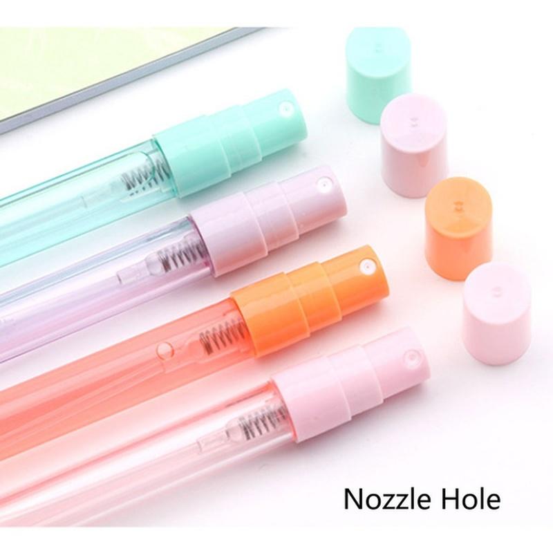 2/4Pcs Spray Pen Portable Refillable Spray Bottle Writing Pens School Office Gel Pens Students Supply Color Random