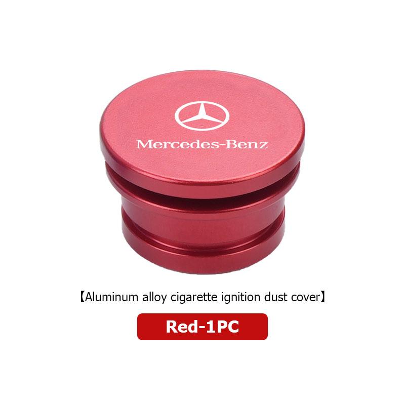 BKS2 Car Cigarette Lighter Dust Cap Aluminum Alloy Auto Accessories For Mercedes Benz AMG A C E S G Class W201 W210 W108 W204 W205