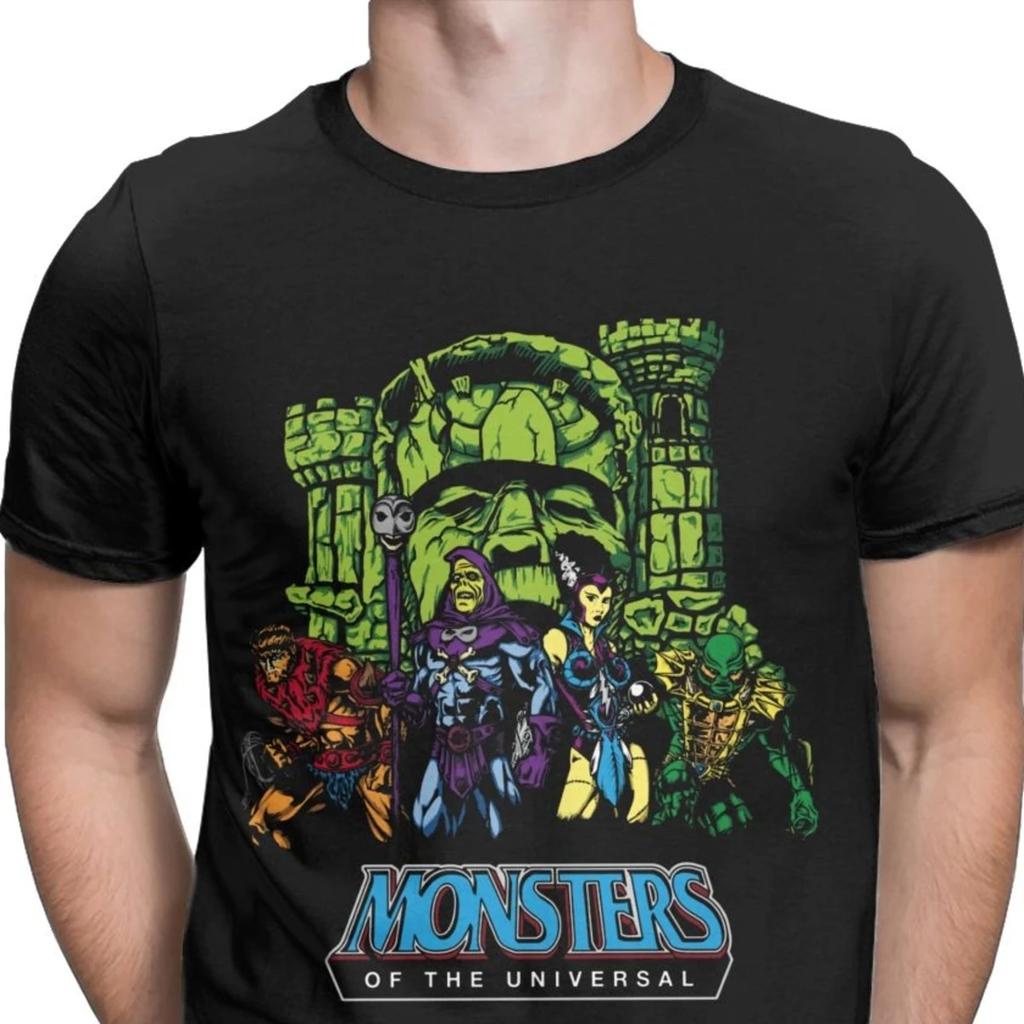 Monsteerrs Of The Universal HeMan Of The Universe Men T Shirts Skeletor 80s SheRa Beasstt Tee T Shirts Cotton