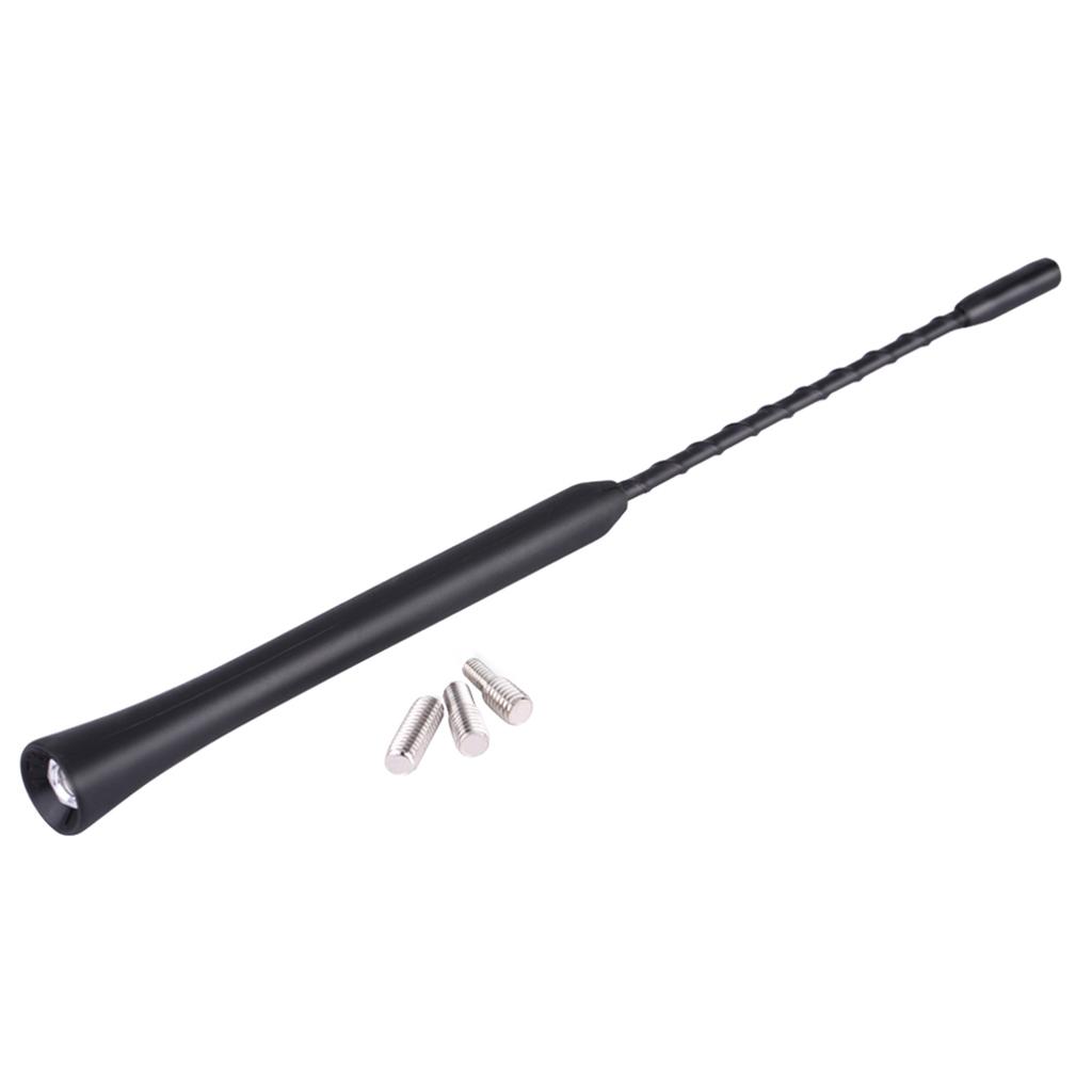Universal 9 Inches Car Radio Antenna Car Replacement Anti Noise Beesting Aerial FM Radio Antenna with Screws Anti Noise Aerial