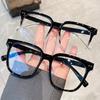 1pc Anti Blue Light Square Glasses Fashion Men Retro Classic Transparent Black Glasses Frame Computer Gaming Eye Protection Eyeglasses