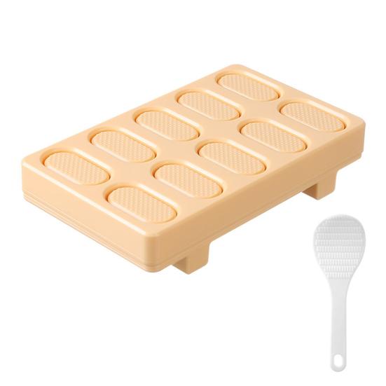 Форма для суши онигири, форма для приготовления рисовых шариков нигири бэнто, 10 в 1, мини-форма для японской кухни, инструмент для приготовления суши для всей семьи