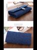 Light Luxury Frosted H-Buckle Long Women's Wallet with Drawstring Mobile Phone Bag