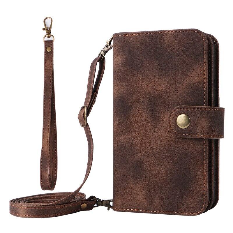 Luxury Wallet Zipper Leather Case For Samsung S23 S22 S21 Ultra S20 FE S10 S9 S8Plus A13 A23 A33 A53 A12 A22 A32 A52 /Redmi Note 11 10 Poco X4 M4 Pro