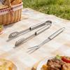 Щипцы для гриля из нержавеющей стали Корейские щипцы для барбекю Кухонные пинцеты Длинный захват и вилка для говядины на гриле Кухонные аксессуары