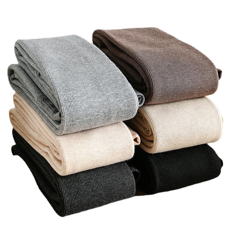 Колготки женские с подкладкой, утолщенные, тонкие, с нитками, внутри и снаружи, черные и серые, для ношения осенних брюк, теплые колготки